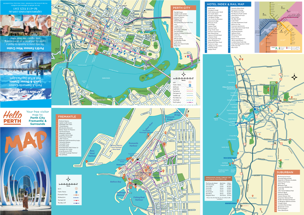 Your Free Visitor Map To: Perth City Fremantle & Surrounds