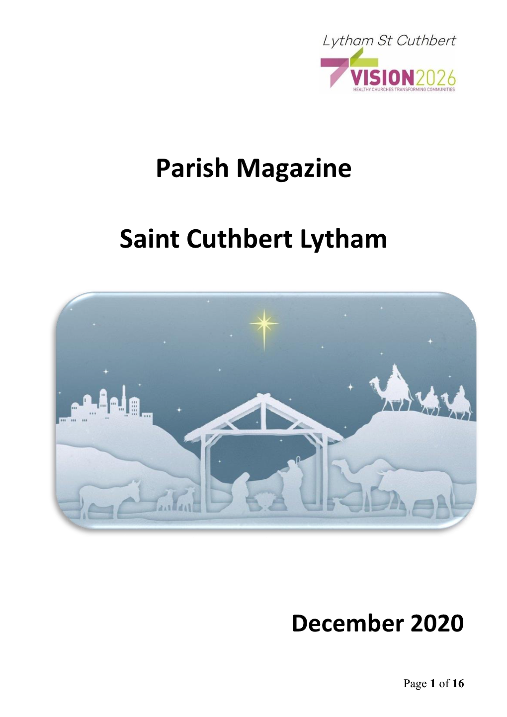 Parish Magazine Saint Cuthbert Lytham