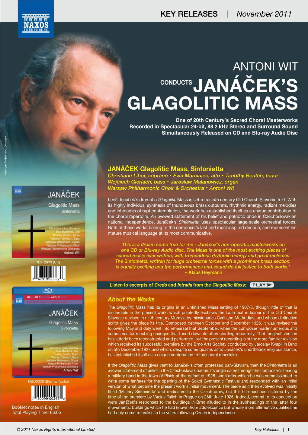 Janáček's Glagolitic Mass