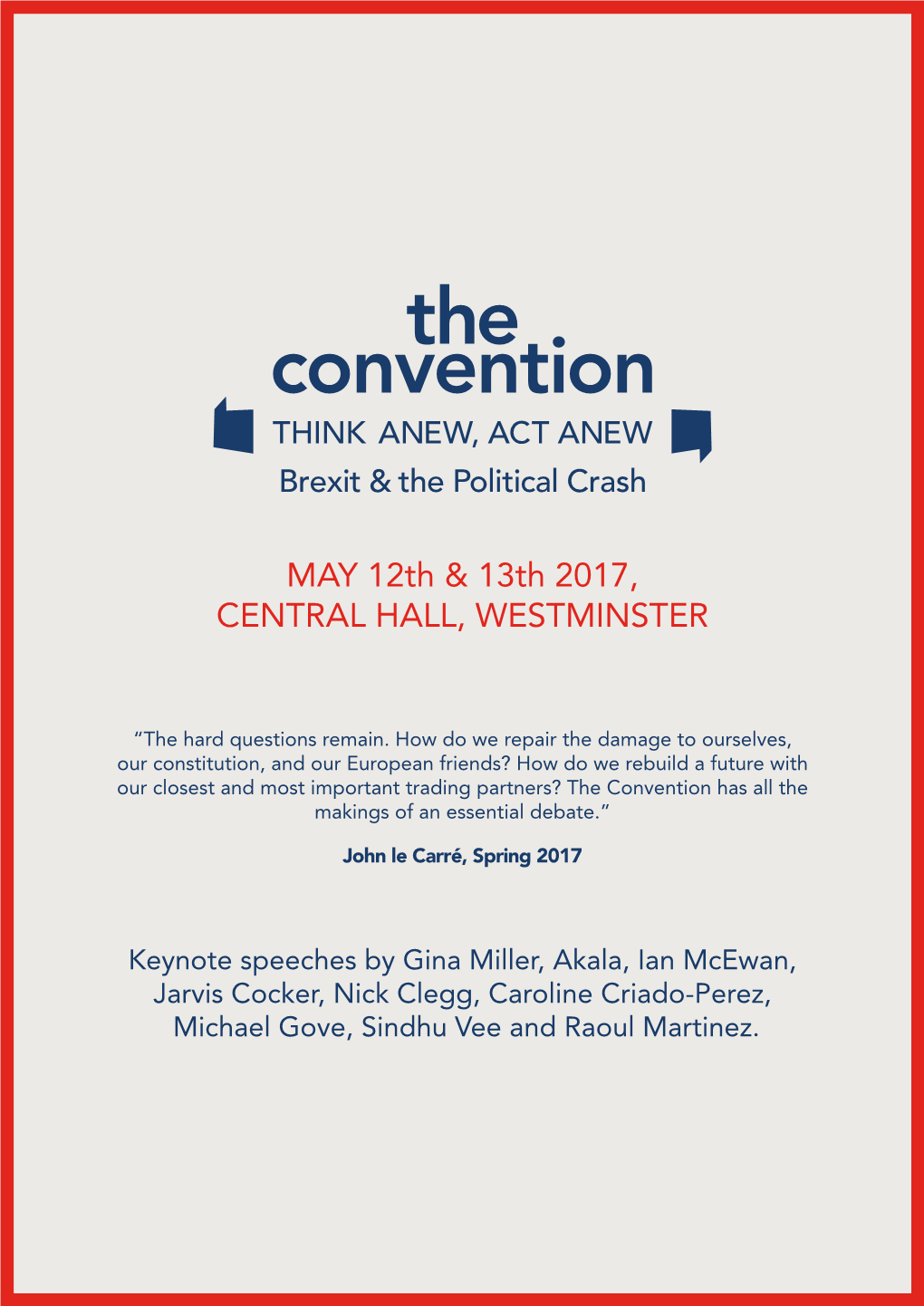 MAY 12Th & 13Th 2017, CENTRAL HALL, WESTMINSTER