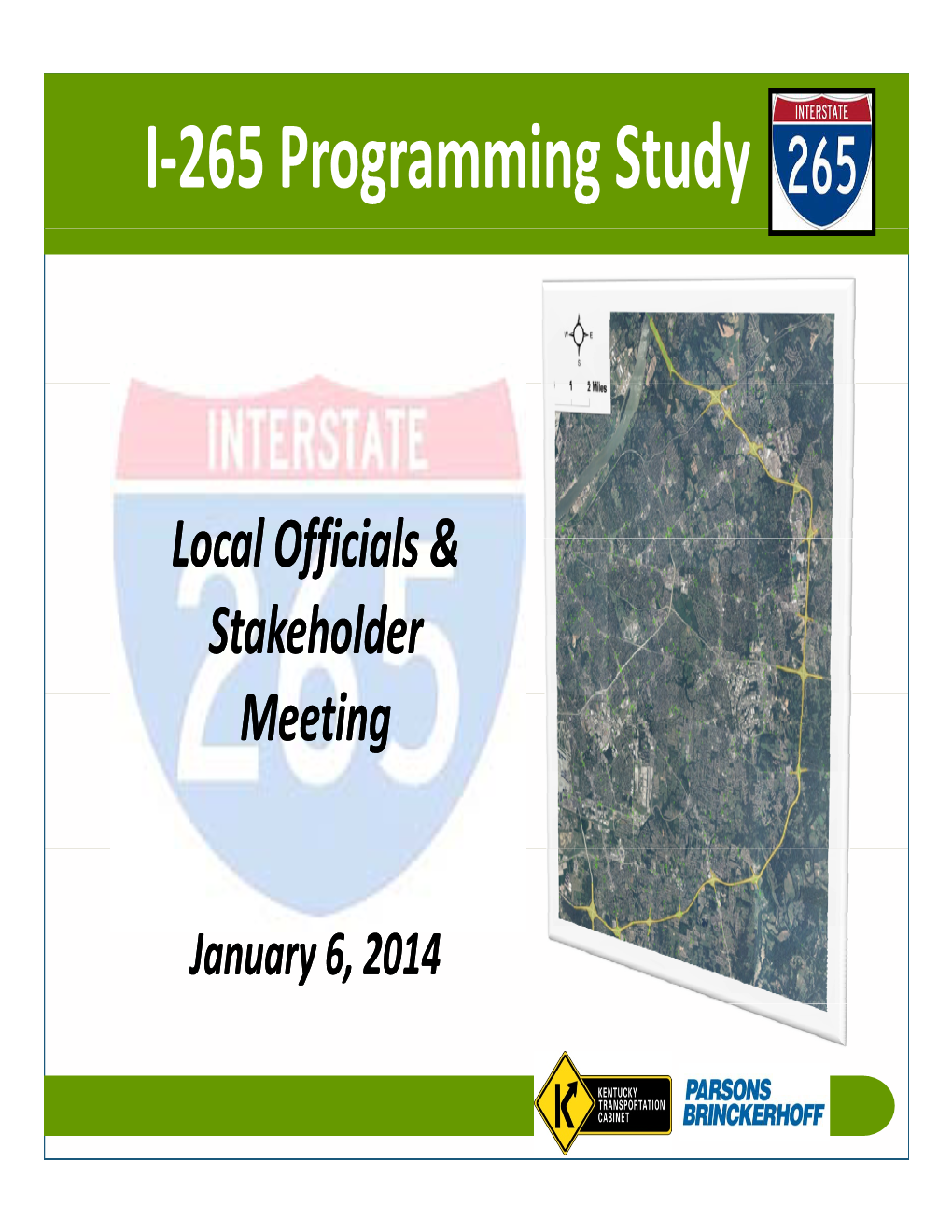 I-265 Programming Study Agenda