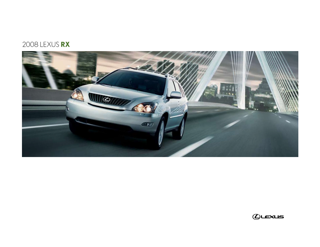 2008 Lexus RX Brochure