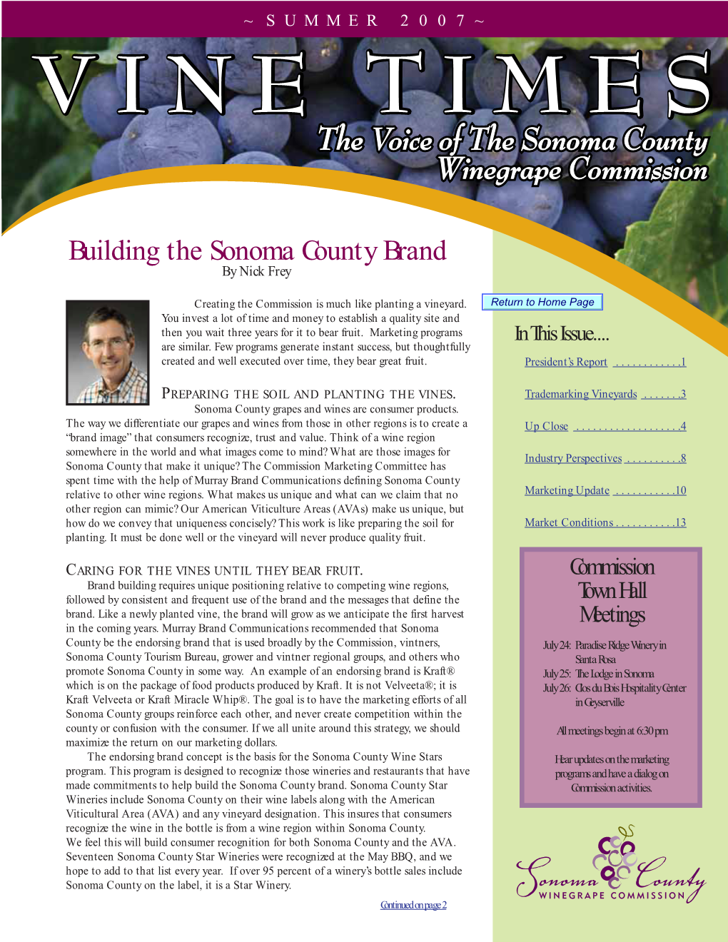 Building the Sonoma County Brand by Nick Frey
