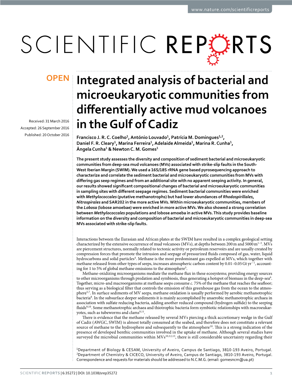 Integrated Analysis of Bacterial and Microeukaryotic Communities From