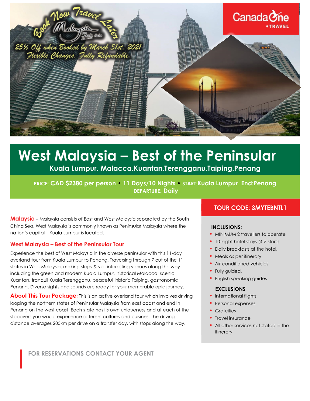 West Malaysia – Best of the Peninsular Kuala Lumpur