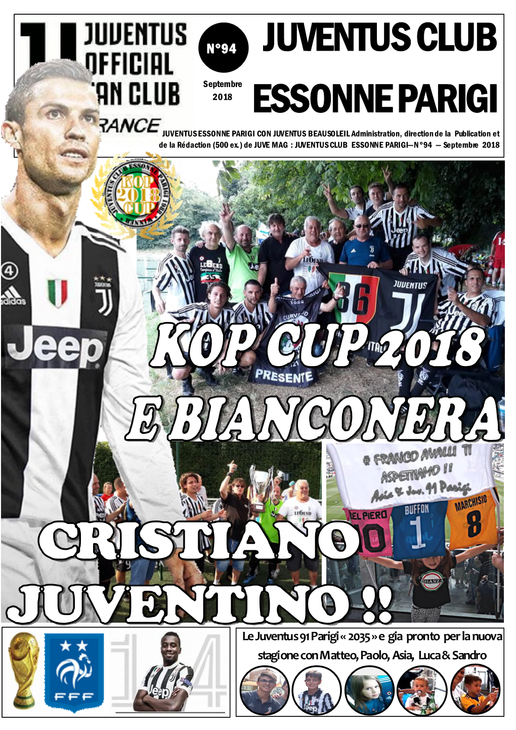 JUVENTUS CLUB ESSONNE PARIGI—N°94 — Septembre 2018