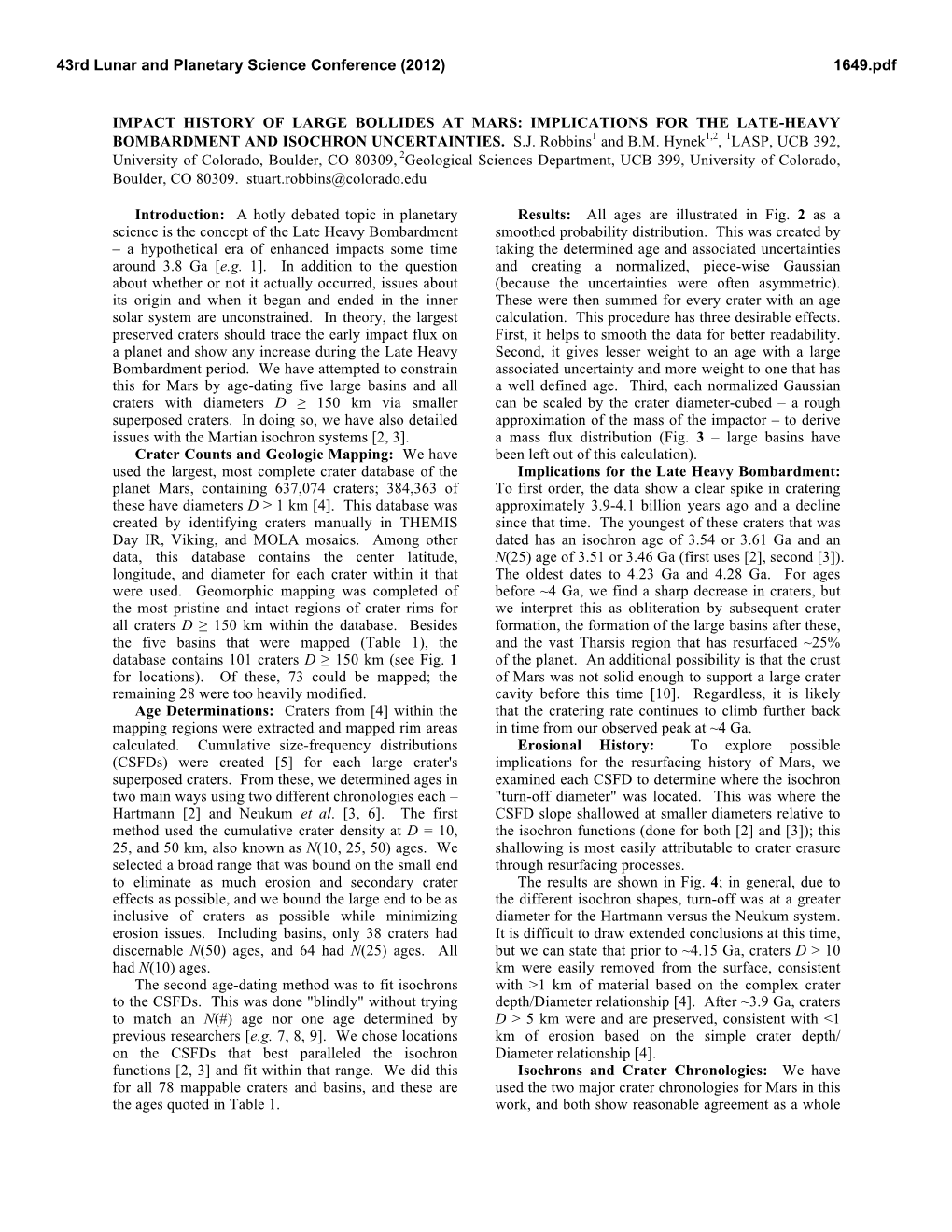 Implications for the Late-Heavy Bombardment and Isochron Uncertainties