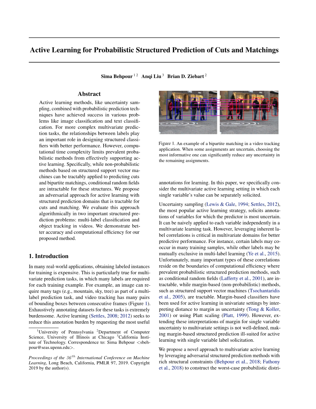 Active Learning for Probabilistic Structured Prediction of Cuts and Matchings