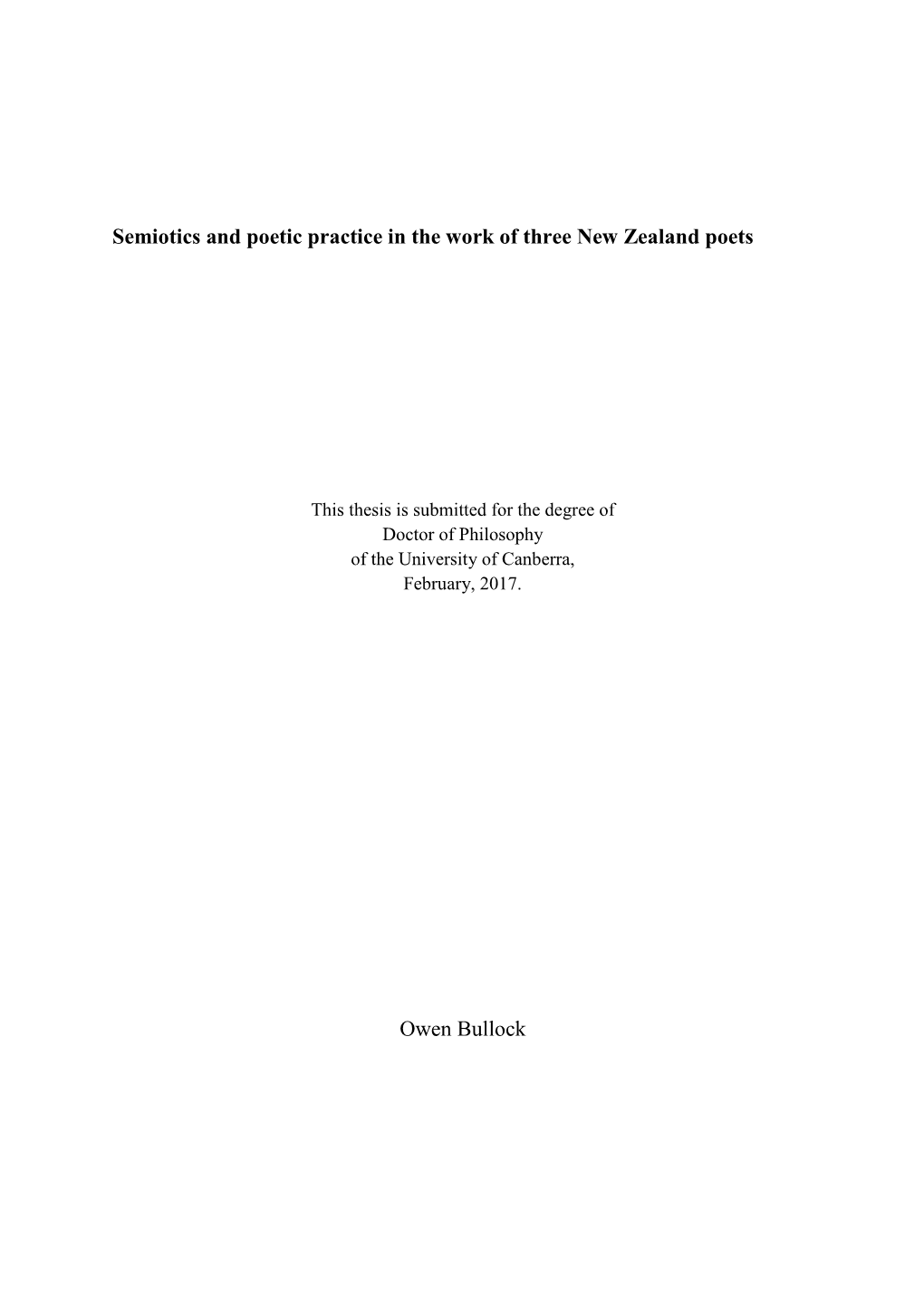 Owen Bullock, Thesis, Final