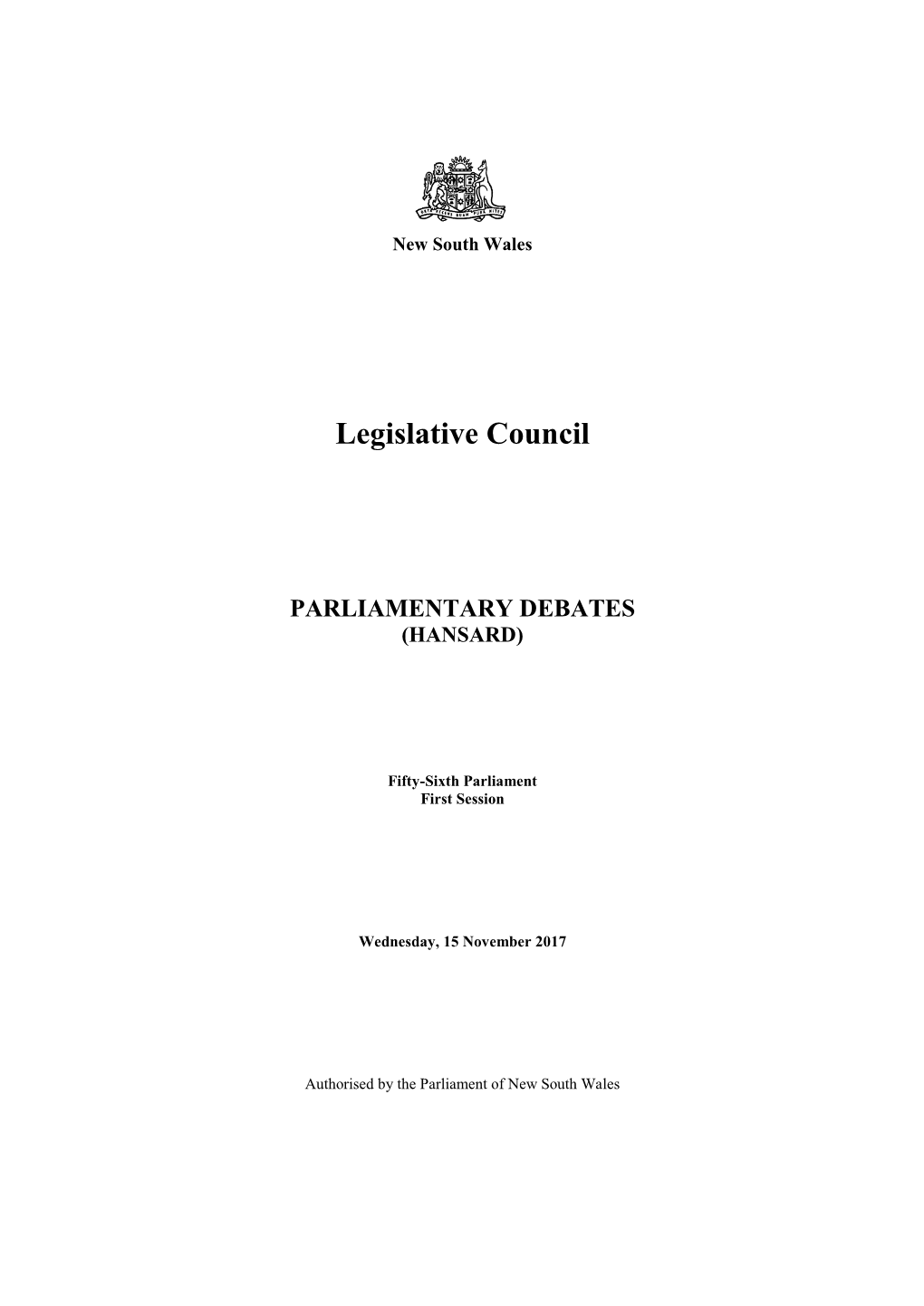 Legislative Council