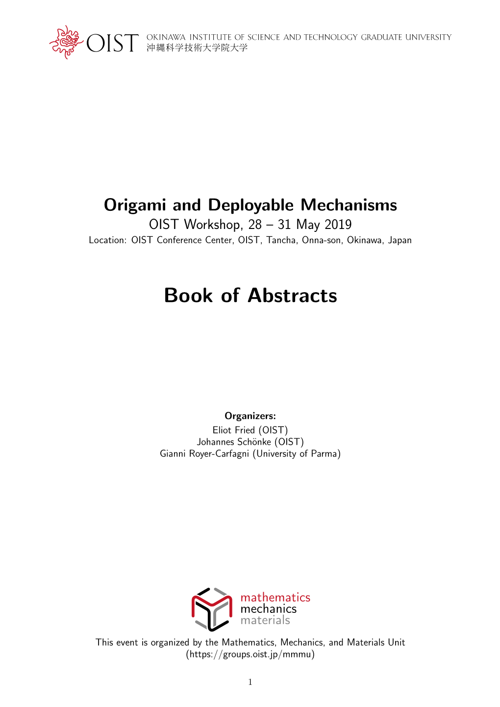 Book of Abstracts