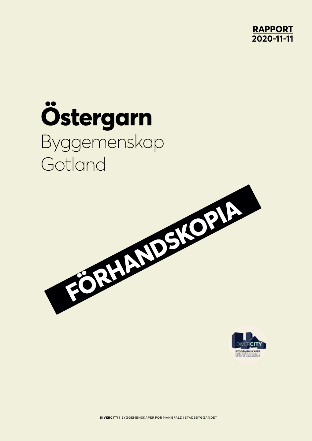 Östergarn Byggemenskap Gotland