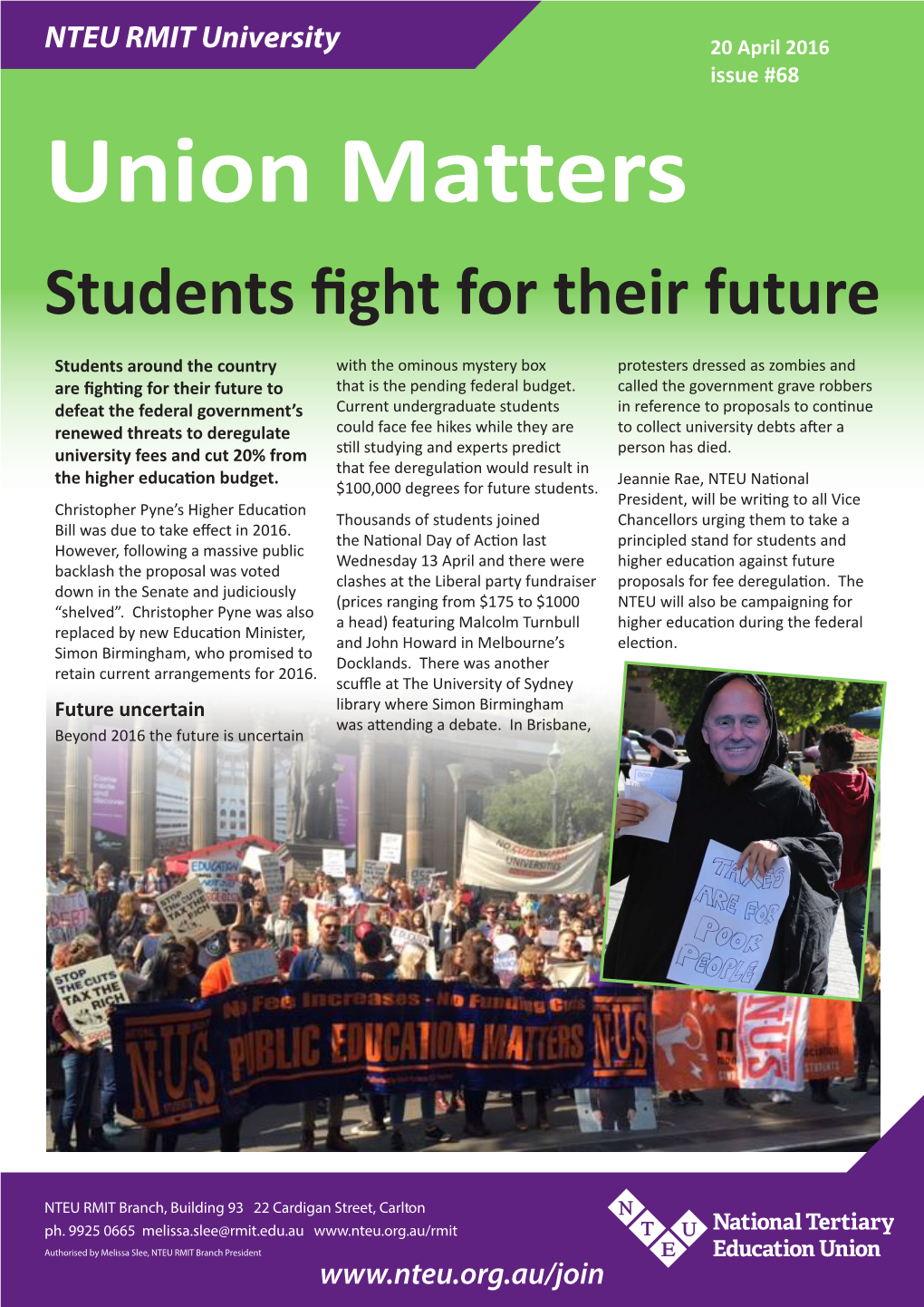Union Matters Students Fight for Their Future