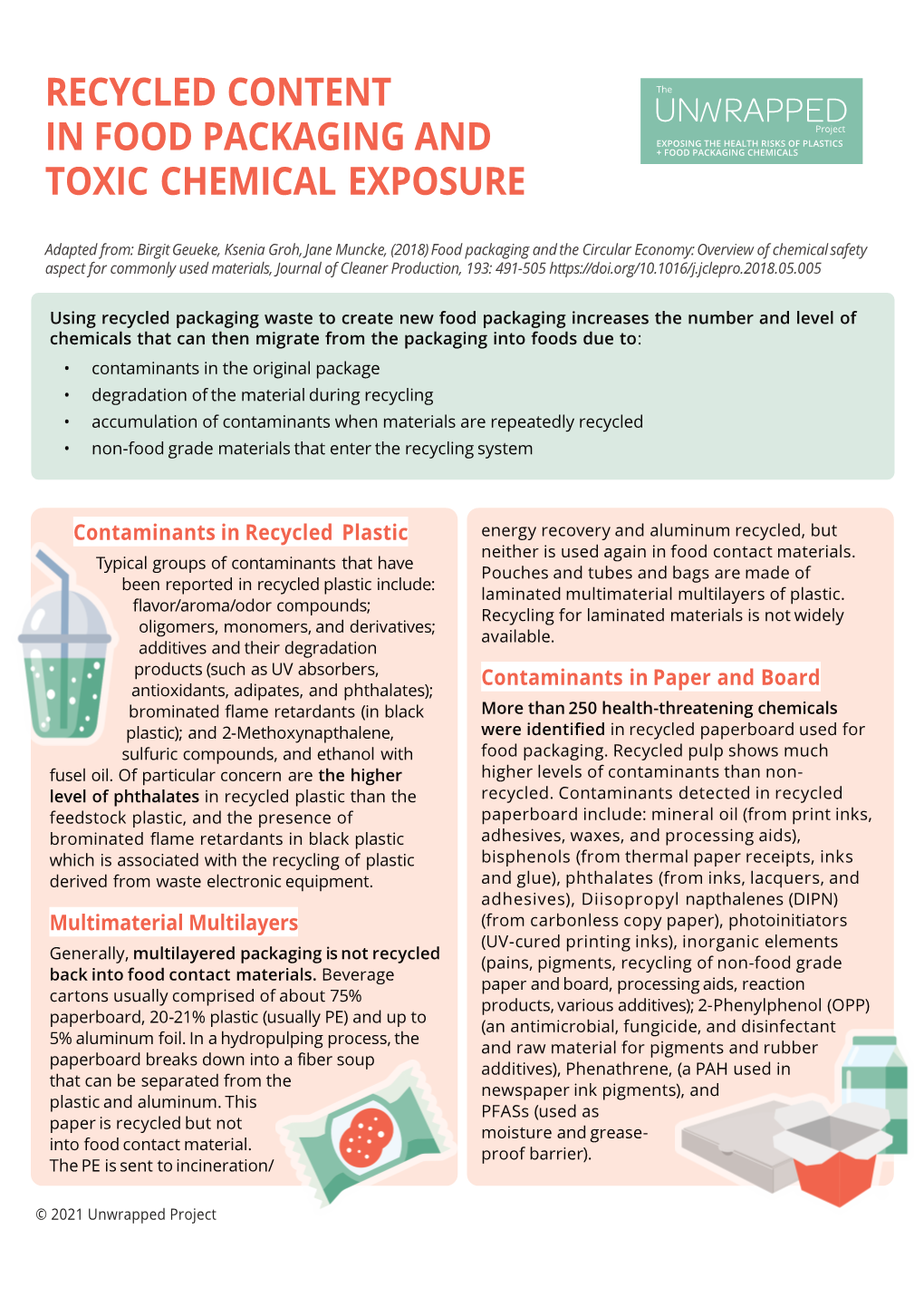 Recycled Content in Food Packaging and Toxic