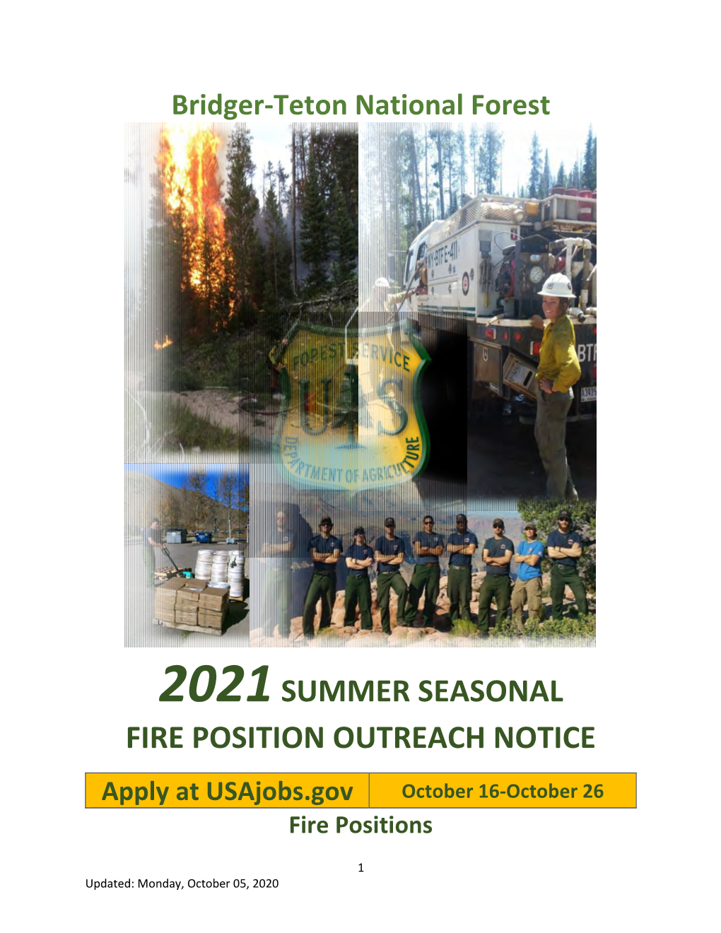 2021Summer Seasonal Fire Position Outreach Notice