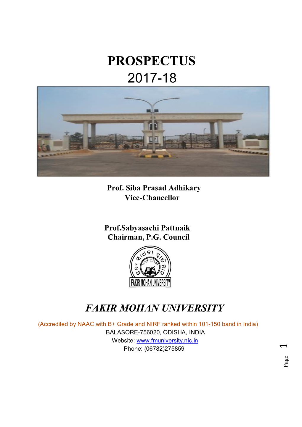 Campuses of Fakir Mohan University