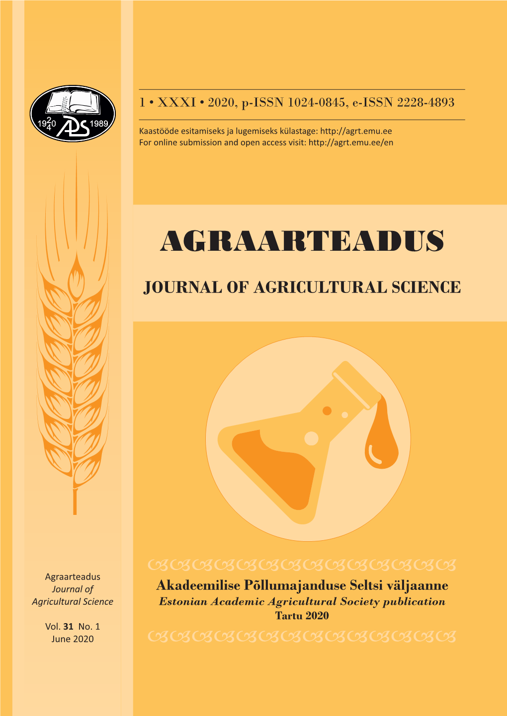 Journal of Agricultural Sciences 1