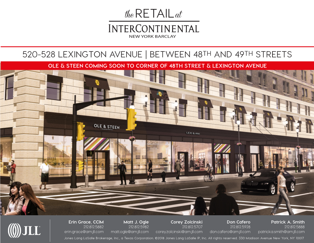 520-528 Lexington Avenue | Between 48Th and 49Th Streets Ole & Steen Coming Soon to Corner of 48Th Street & Lexington Avenue