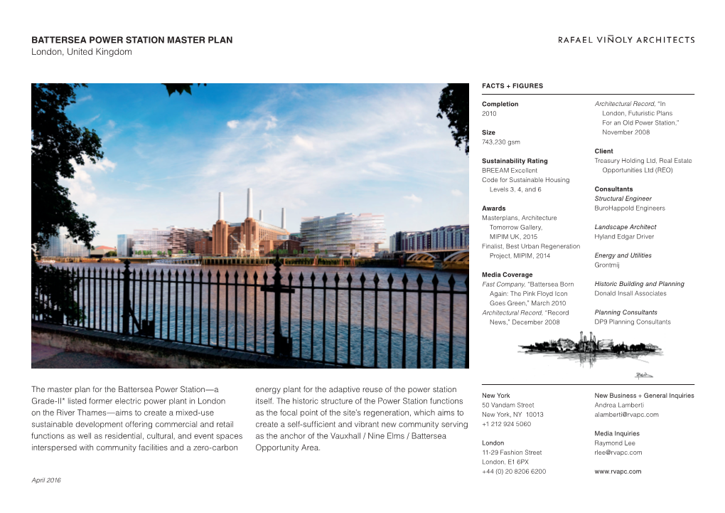 Battersea Power Station Master Plan London, United Kingdom