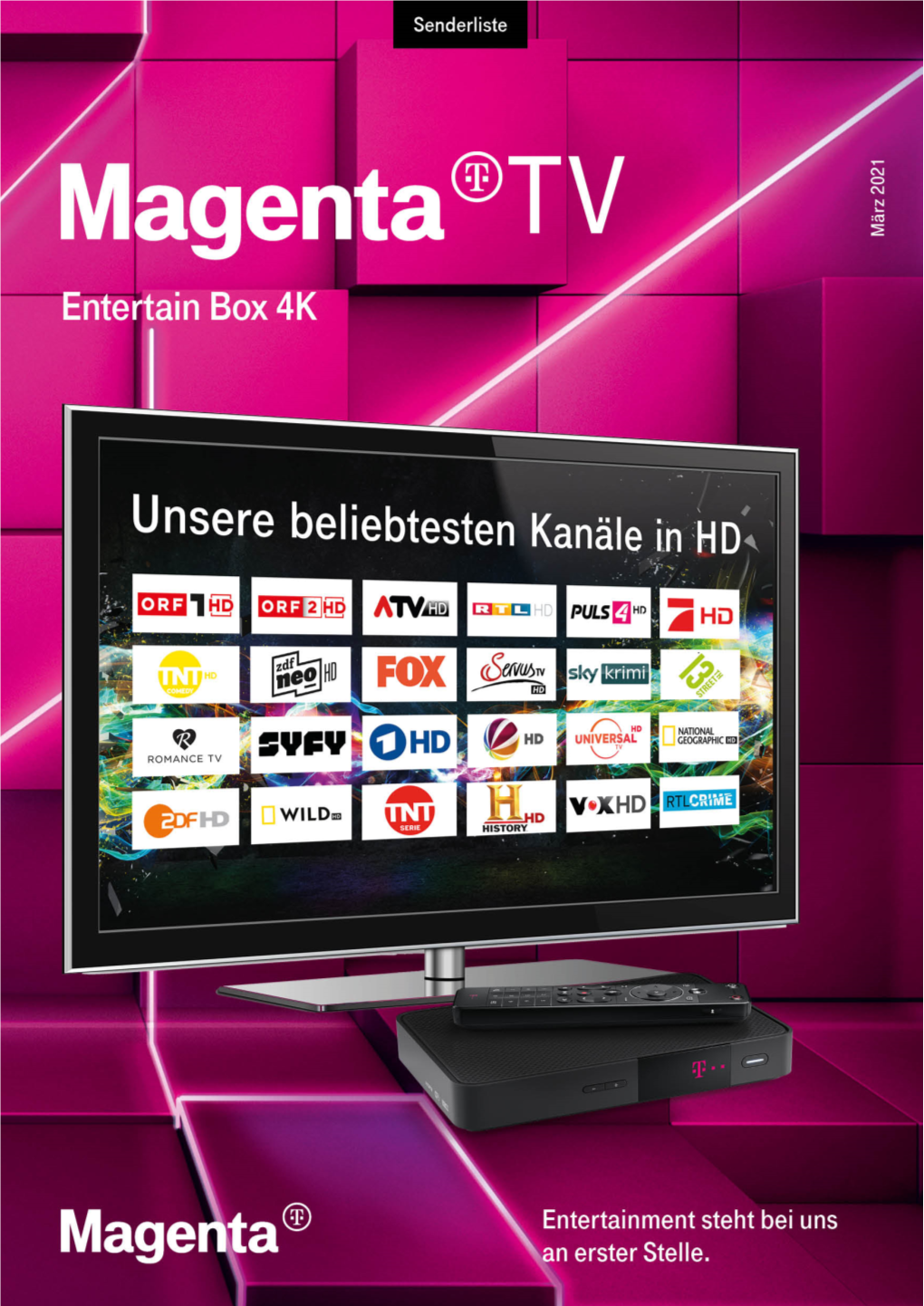 TV-Senderliste Entertain Box 4K