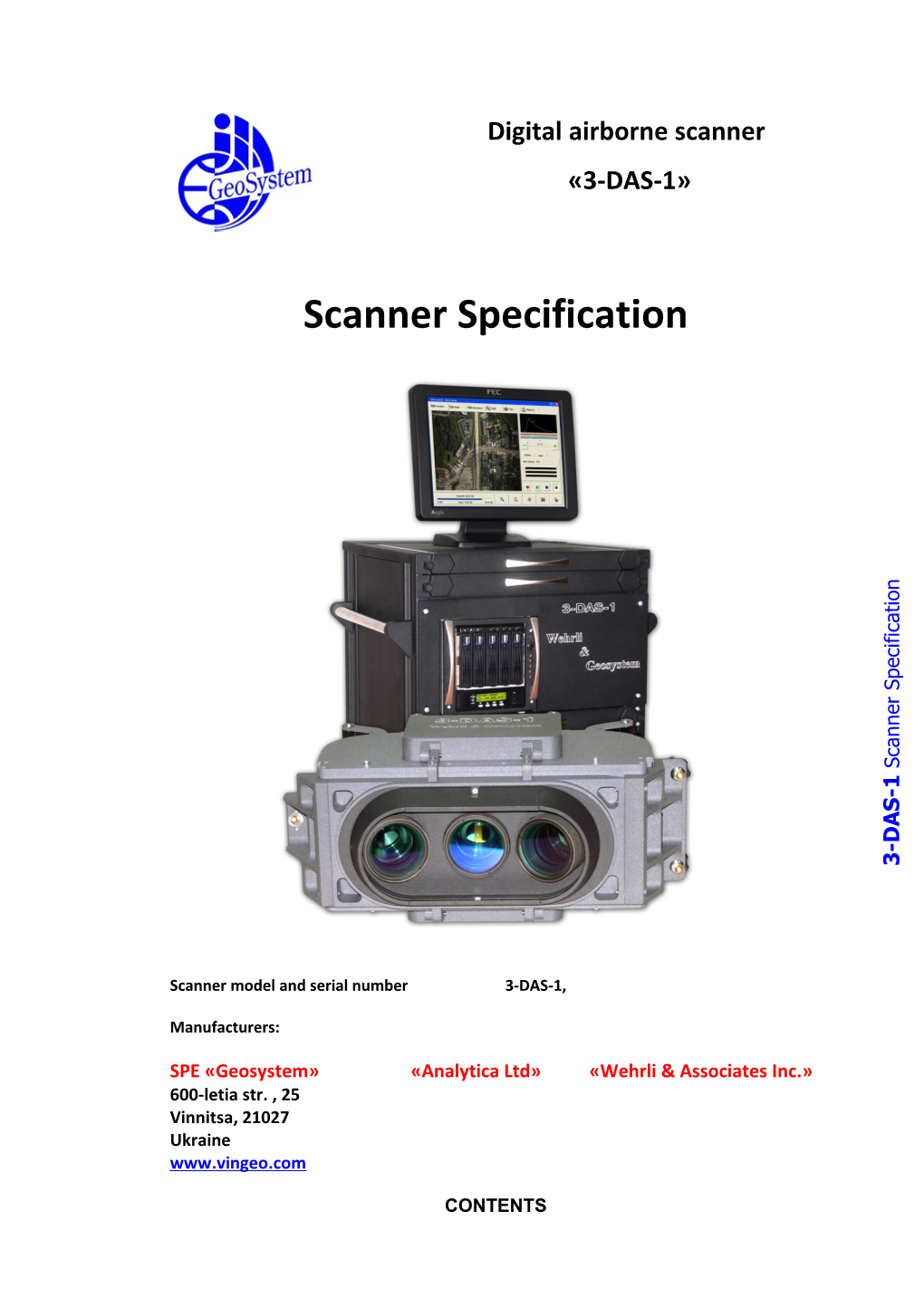 1. General Information About Scanner