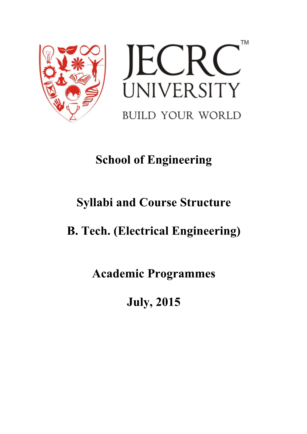 School of Engineering Syllabi and Course Structure B. Tech