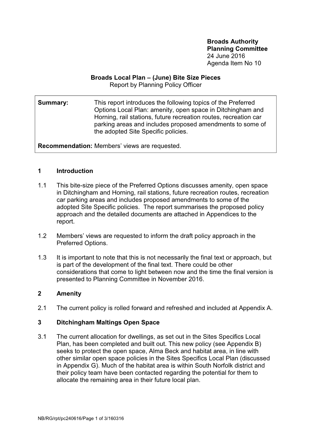 Broads Local Plan (June) Bite Size Pieces