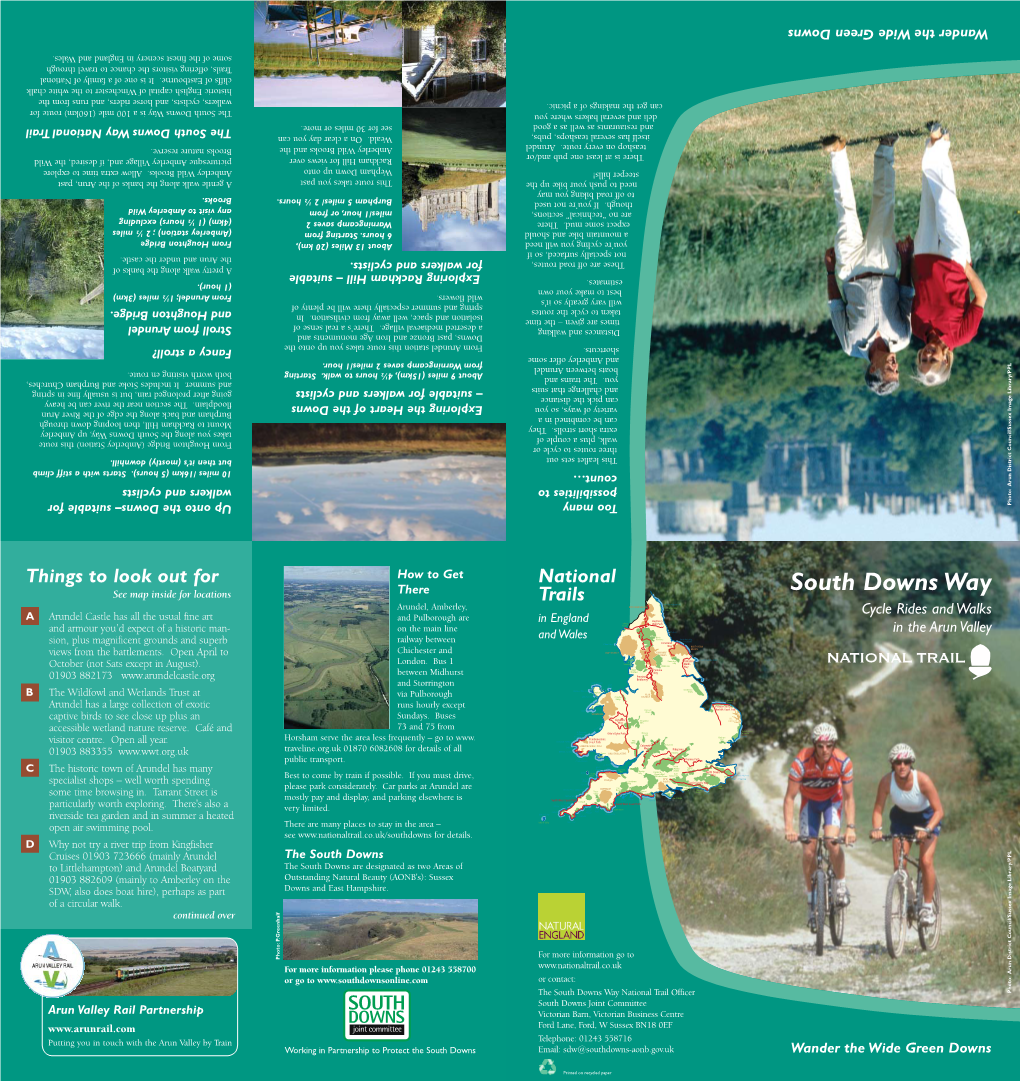 South Downs Way Is a 100 Mile (160Km) Route for for Route (160Km) Mile 100 a Is Way Downs South The