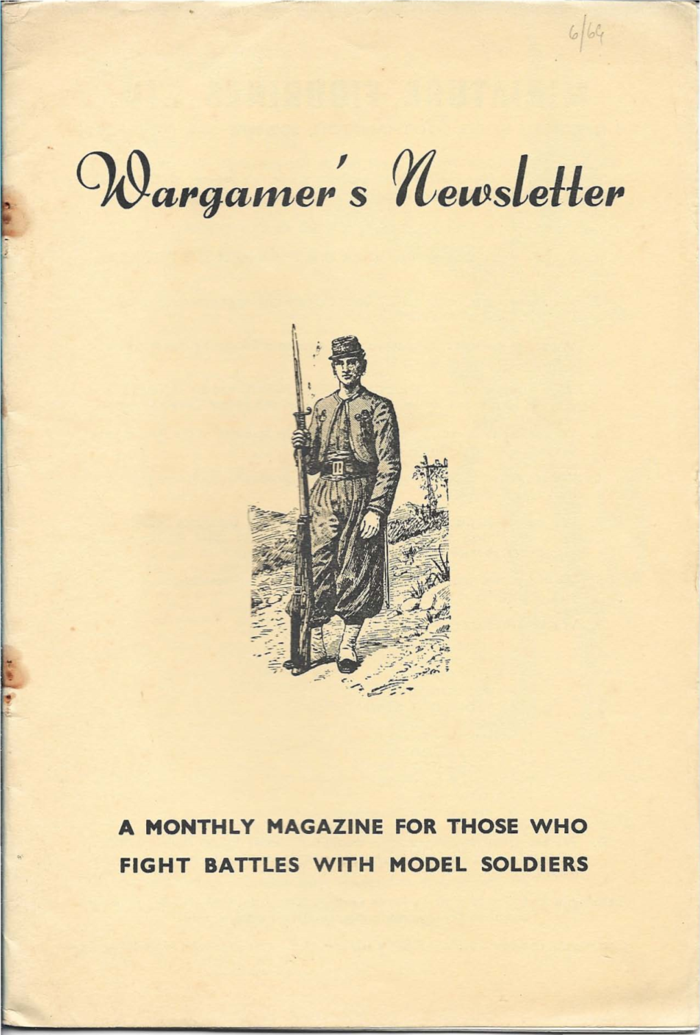 A Monthly Magazine for Those Who Fight Battles with Model Soldiers Miniature Figurines Ltd