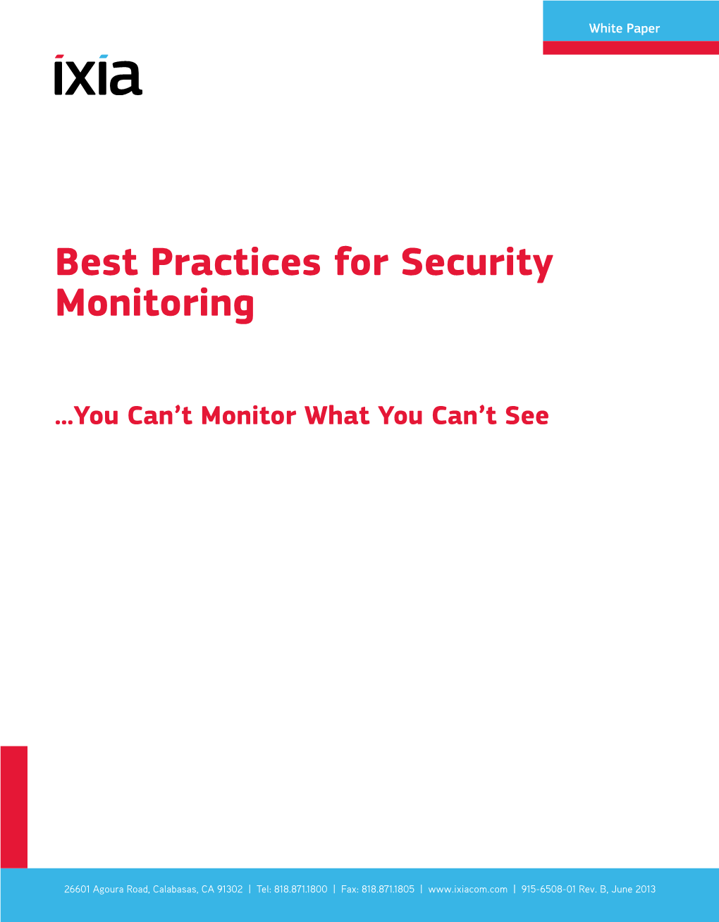 Best Practices for Security Monitoring