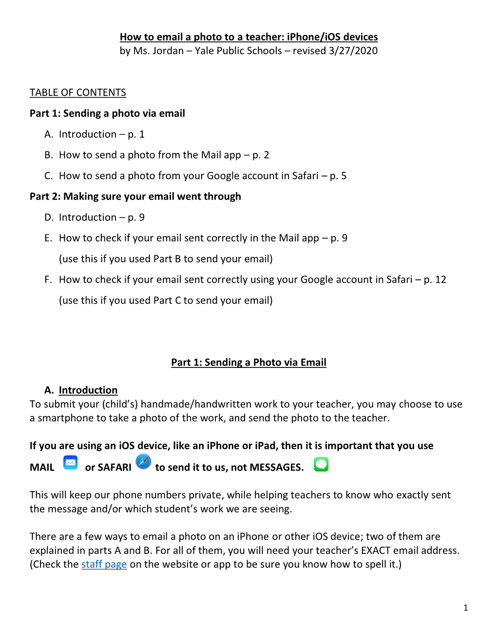 How to Email a Photo to a Teacher: Iphone/Ios Devices by Ms