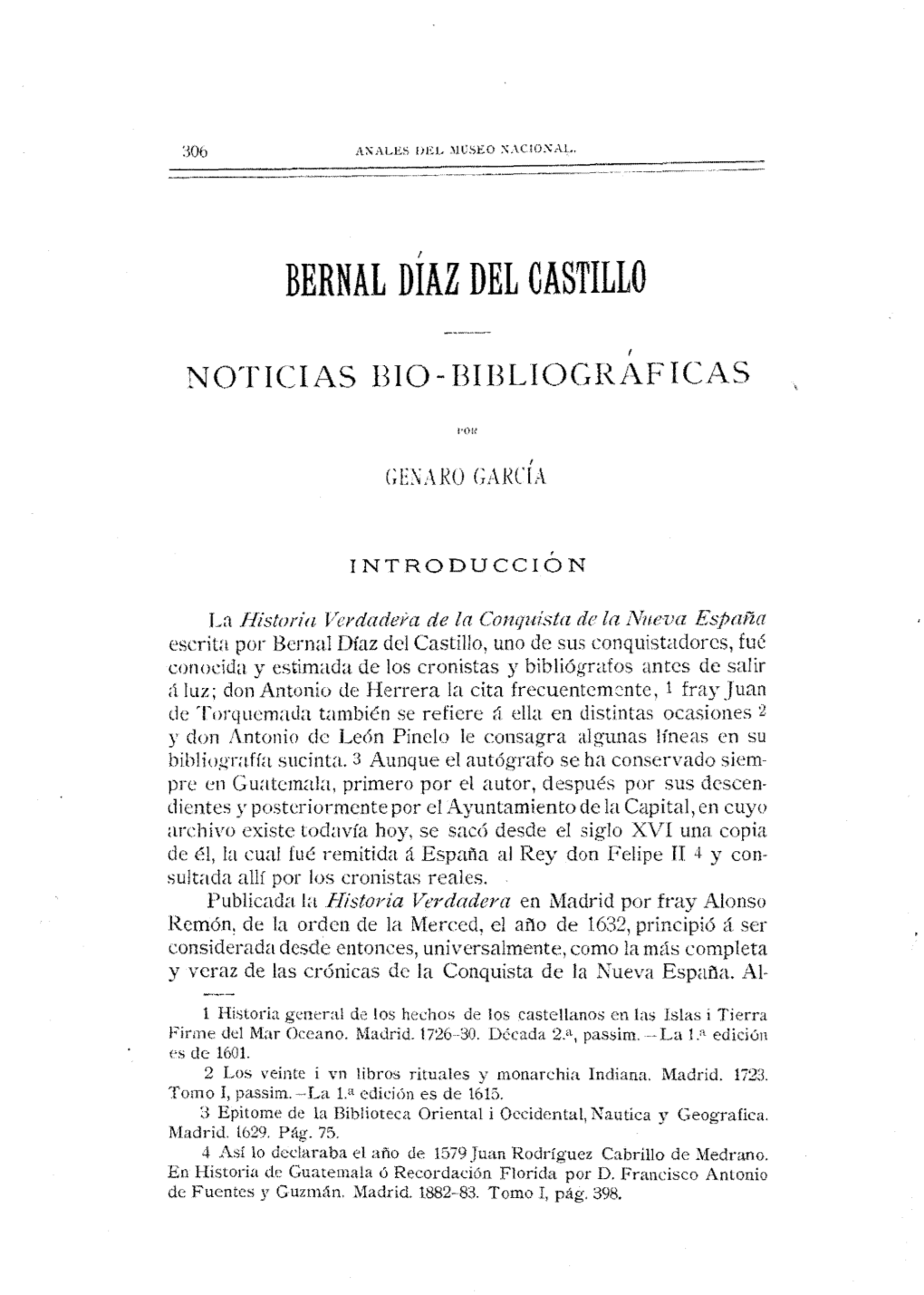 Bernal Diaz Del Castillo