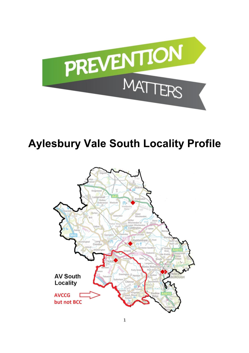 Aylesbury Vale South Locality Profile