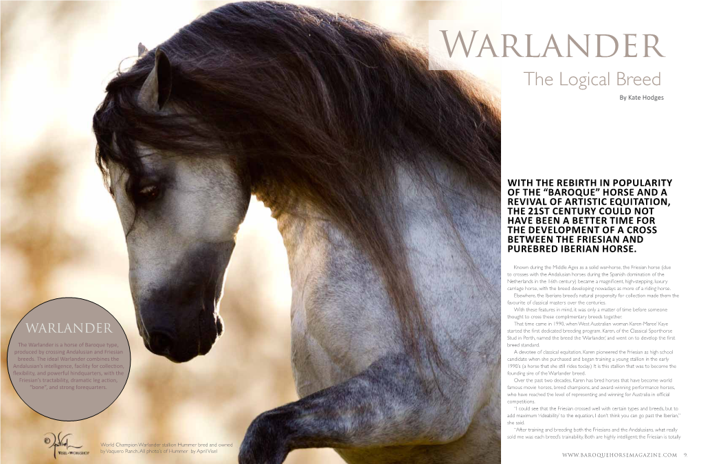Warlander the Logical Breed by Kate Hodges