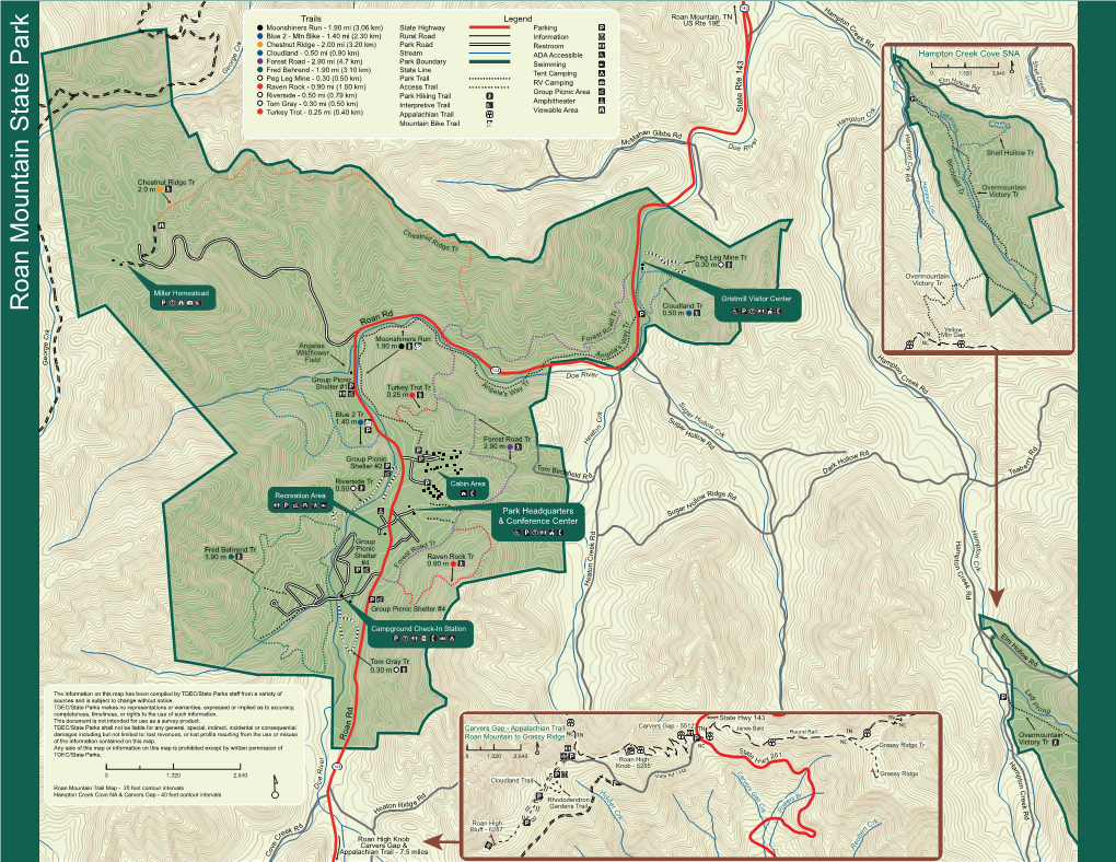 Roan Mountain State Park R 0.50 M D T N R a D O R R a T