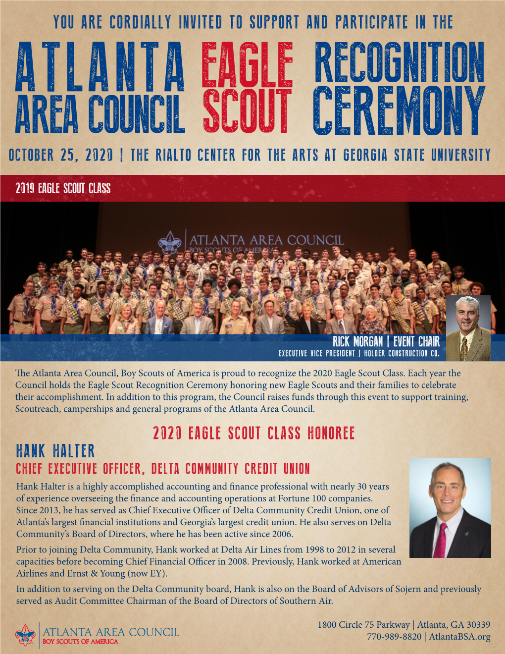 Atlanta Area Council, Boy Scouts of America Is Proud to Recognize the 2020 Eagle Scout Class