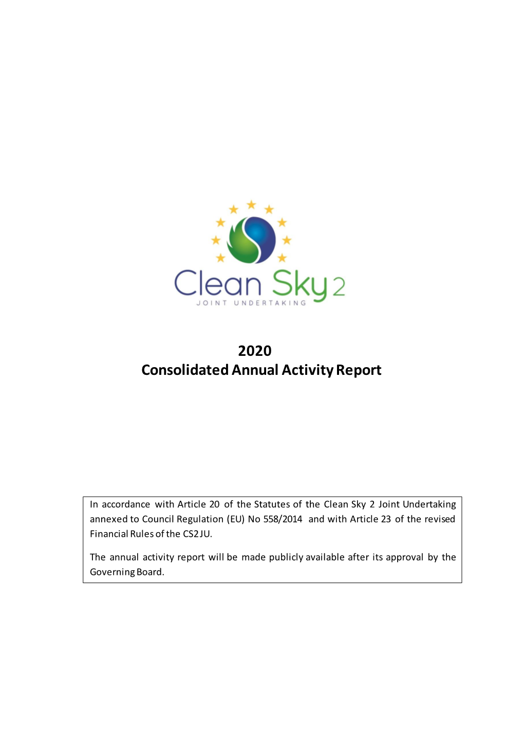 2020 Consolidated Annual Activity Report