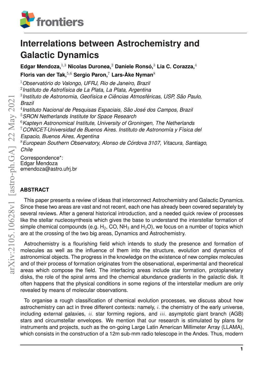 Interrelations Between Astrochemistry and Galactic Dynamics