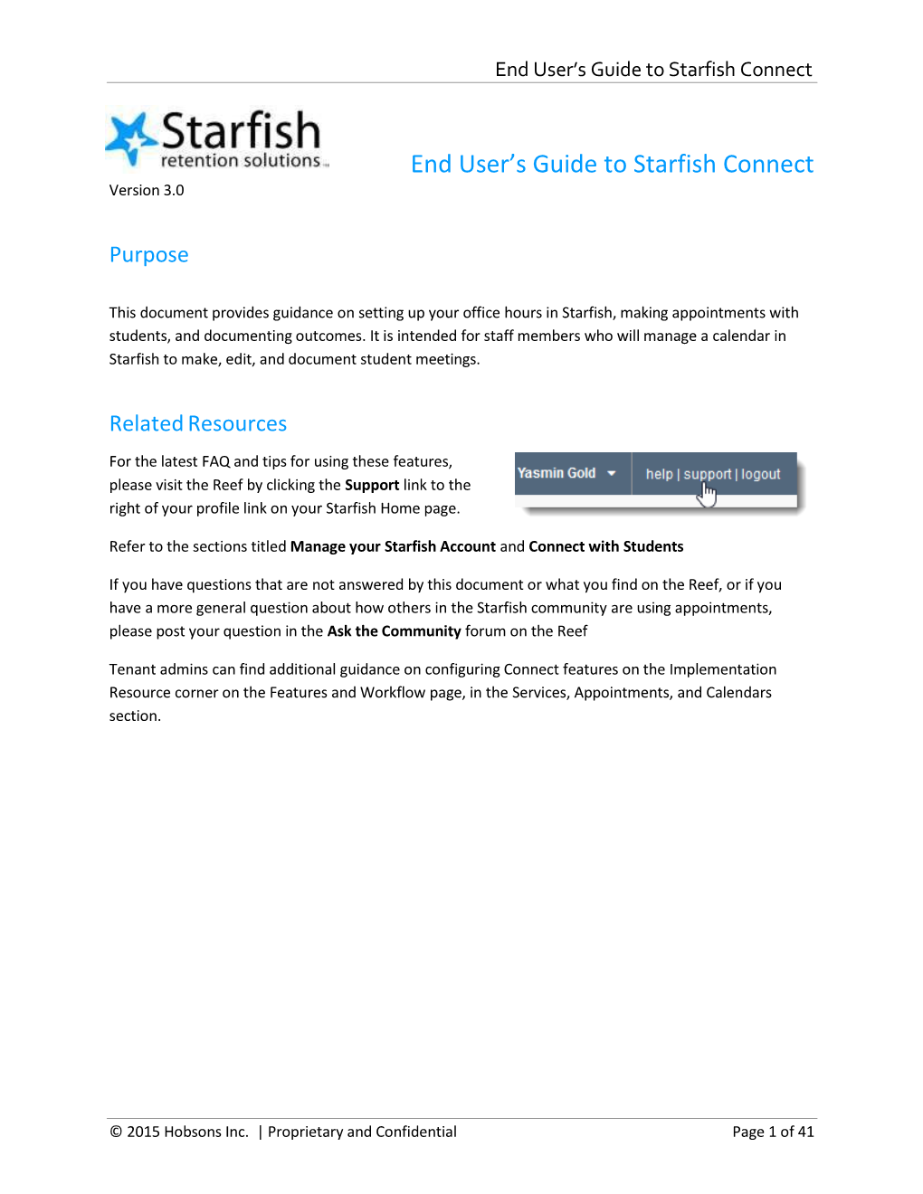 End User's Guide to Starfish Connect