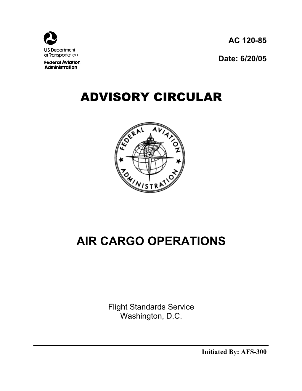 Advisory Circular Air Cargo Operations