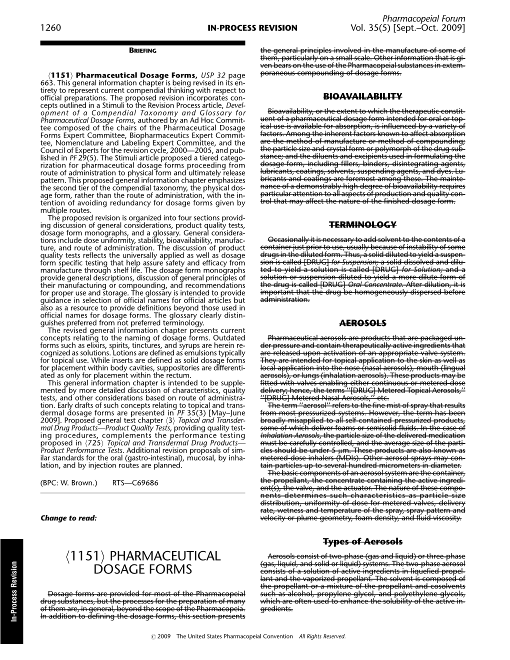 Pharmaceutical Dosage Forms, USP 32 Page Poraneous Compounding of Dosage Forms