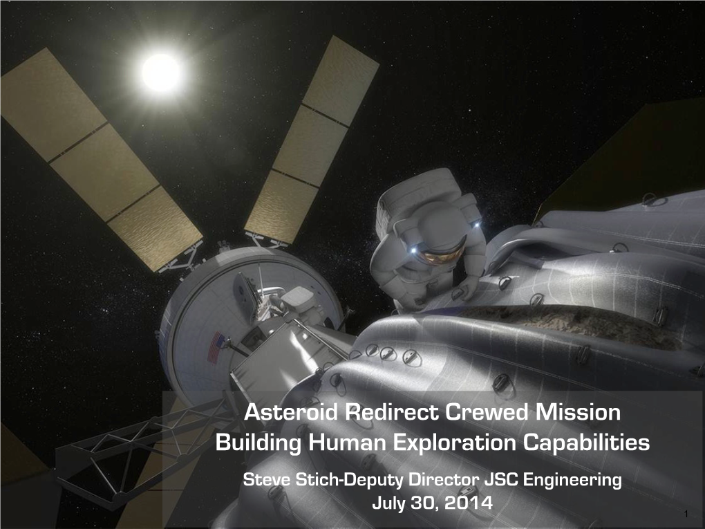 Asteroid Redirect Crewed Mission Building Human Exploration Capabilities