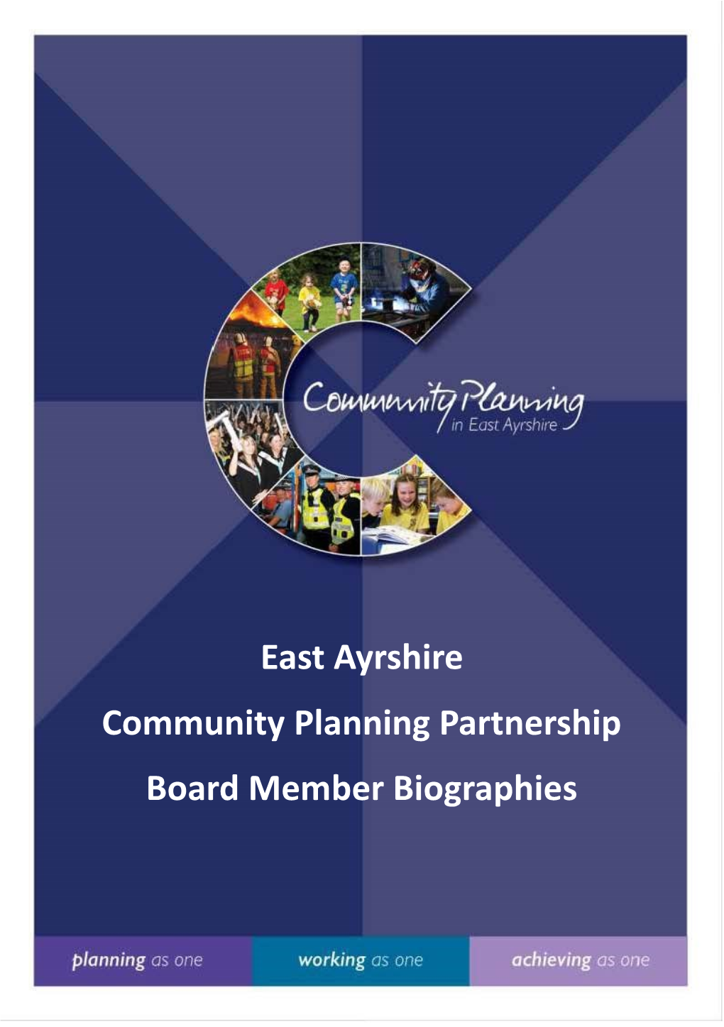 East Ayrshire Community Planning Partnership Board Member Biographies