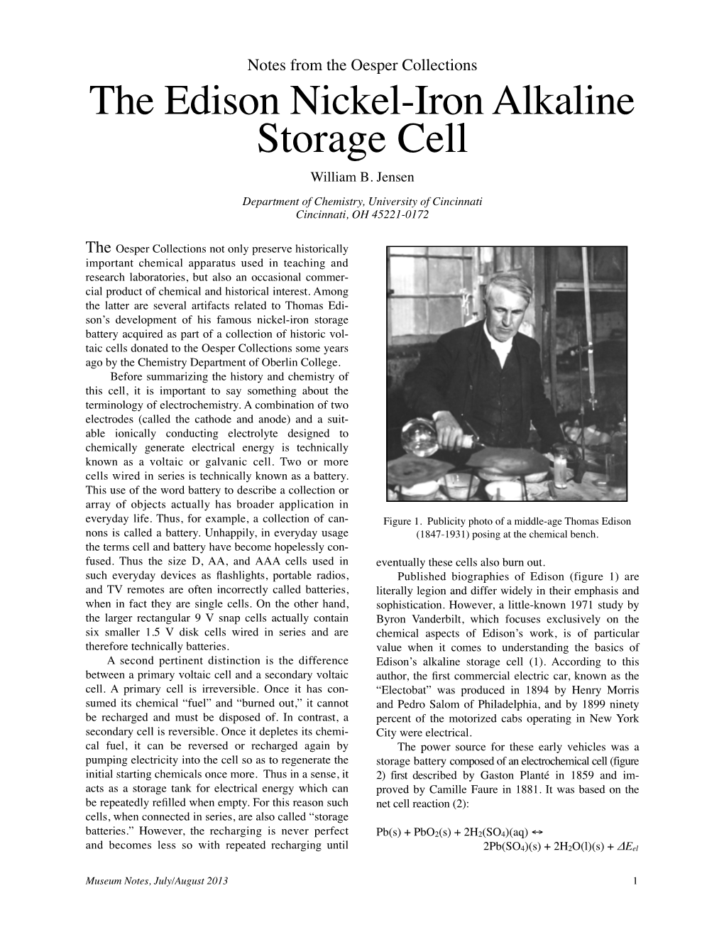 244. Edison's Ni Battery