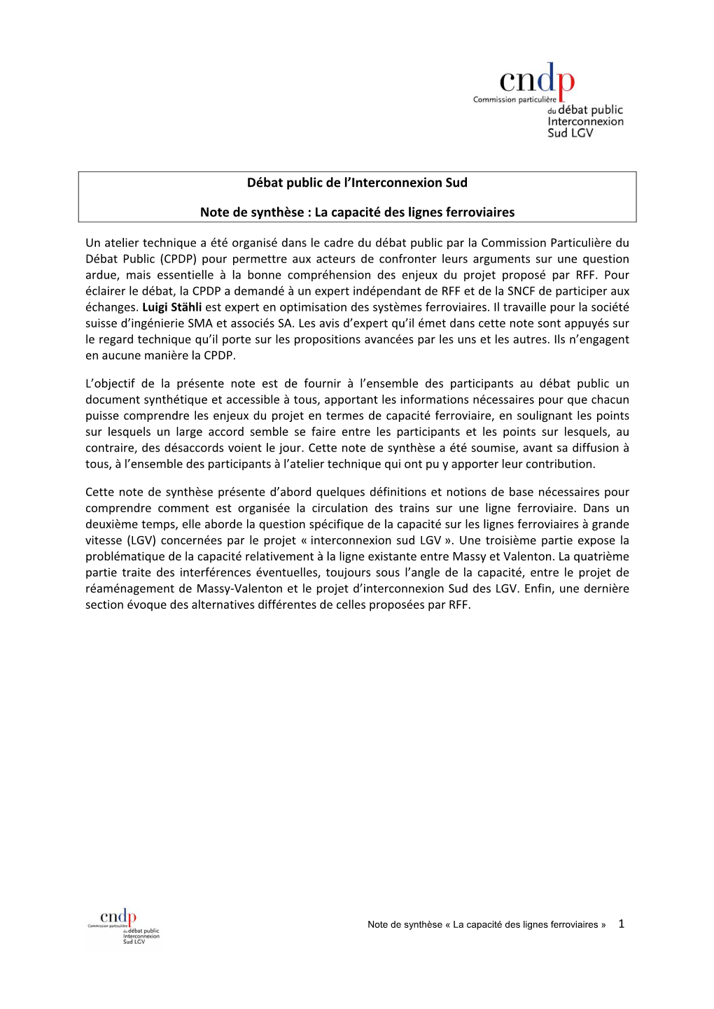 Débat Public De L'interconnexion Sud Note De Synthèse