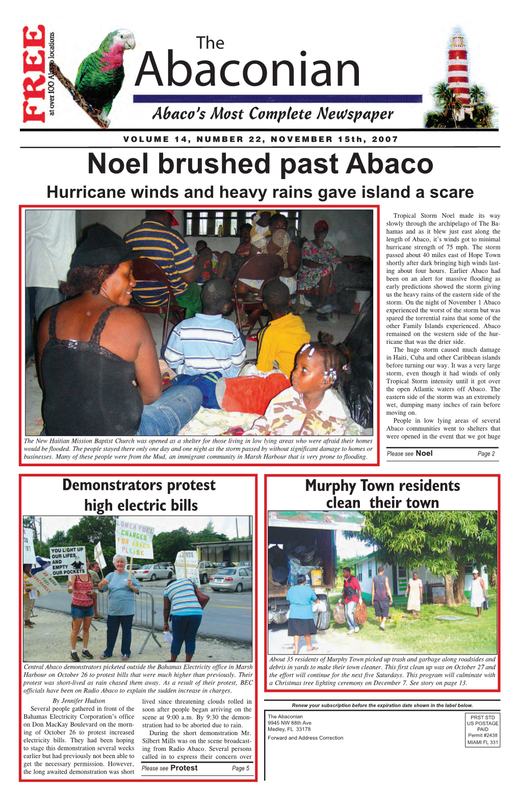 Noel Brushed Past Abaco Hurricane Winds and Heavy Rains Gave Island a Scare