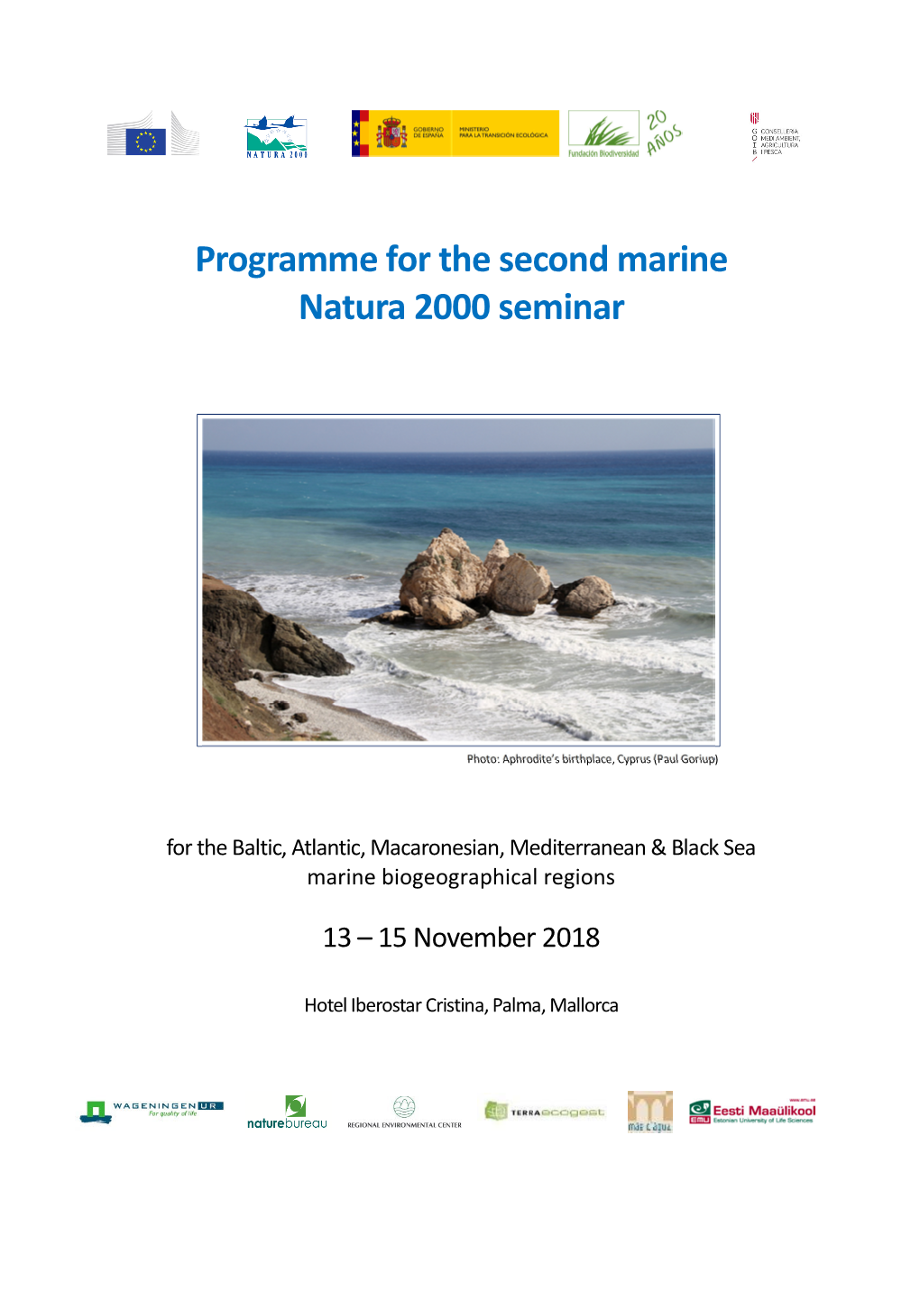 Programme for the Second Marine Natura 2000 Seminar