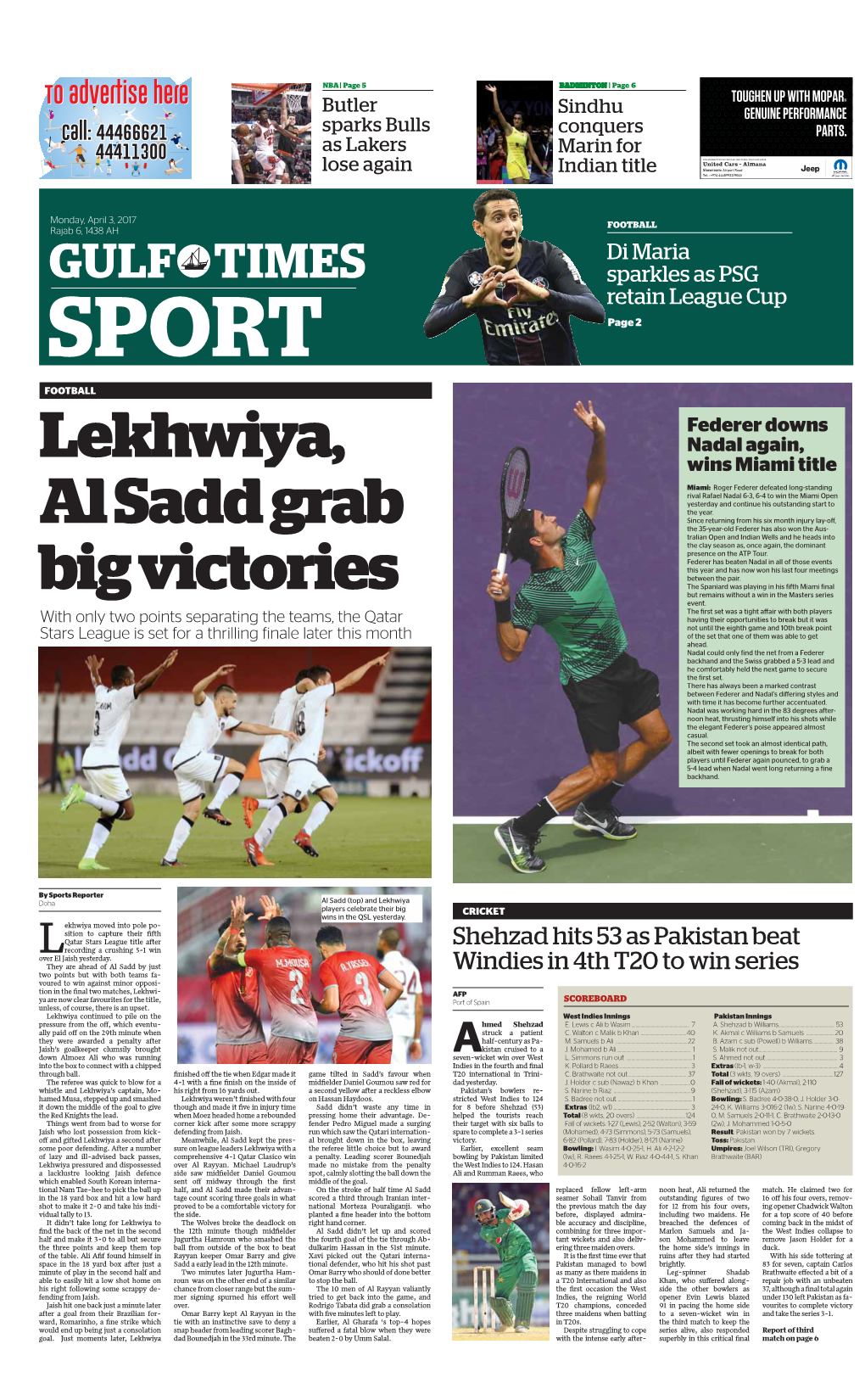 Lekhwiya, Al Sadd Grab Big Victories