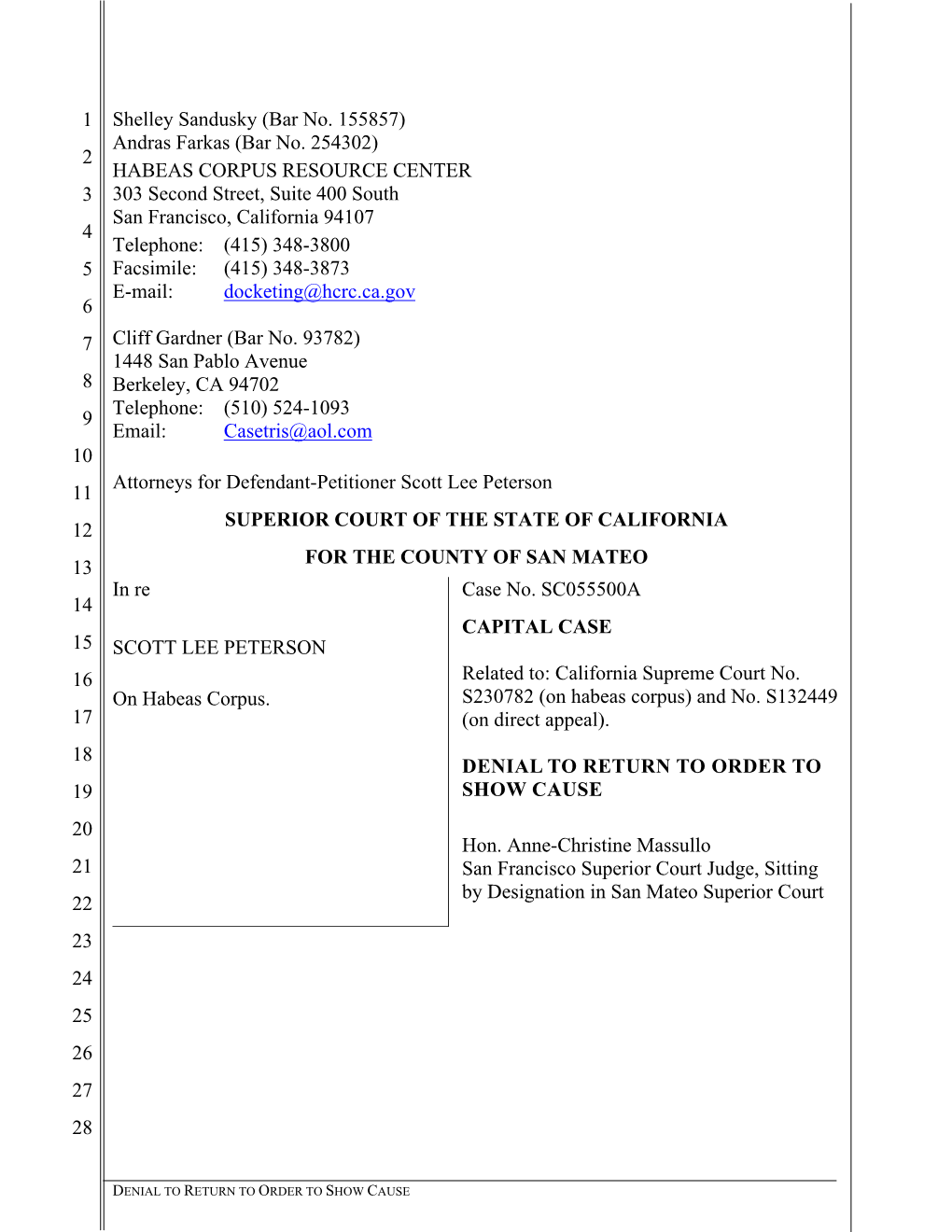 Final Piece of Scott Peterson Appeal