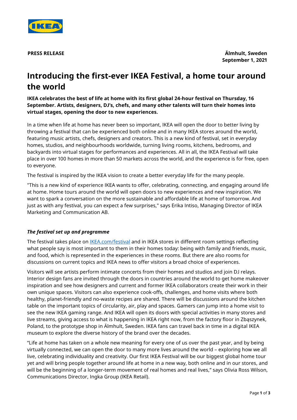 Introducing the First-Ever IKEA Festival, a Home Tour Around The